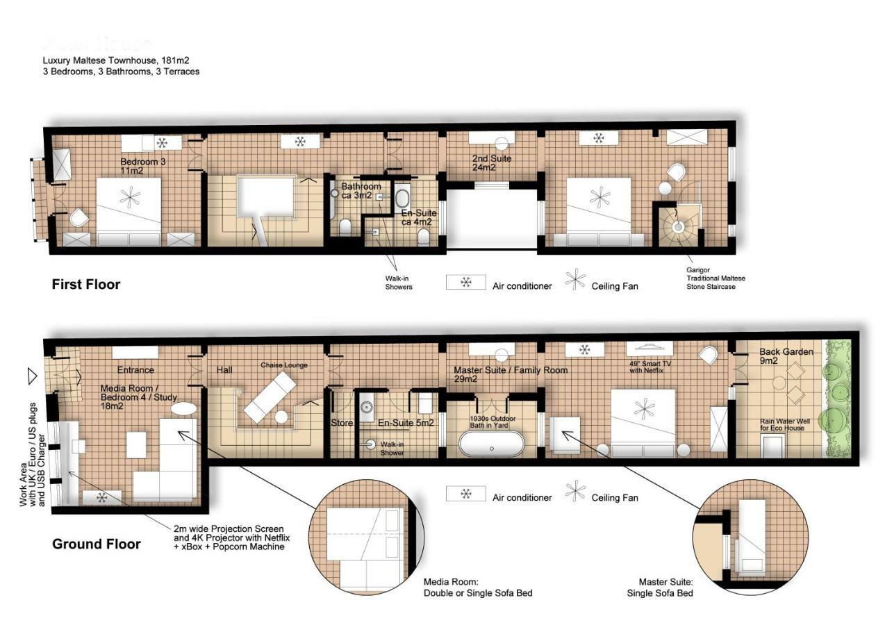 Amazing Art Deco Villa 150M To Sea With Daily Housekeeping Sliema Luaran gambar